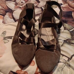 Jambu Dark Brown Strappy Flats